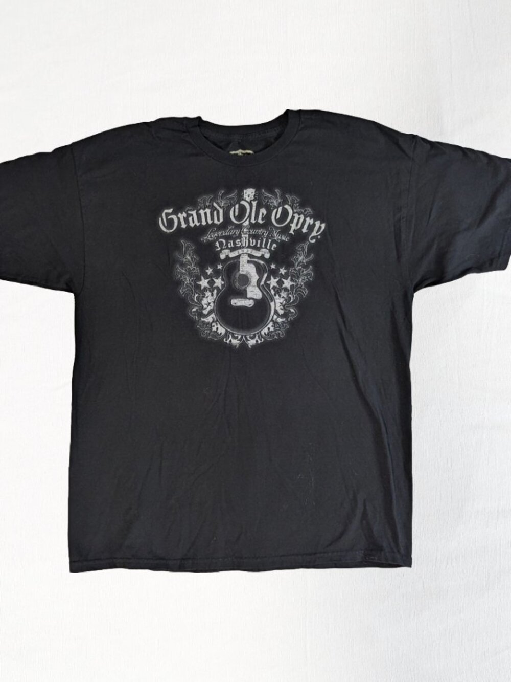 Grand Ole Opry Nashville Legendary Country Music Guitar Tee Mens XL Black